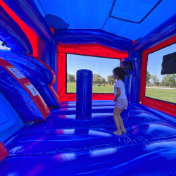 American Boxing Dual Slide Combo Wet/Dry Bounce House